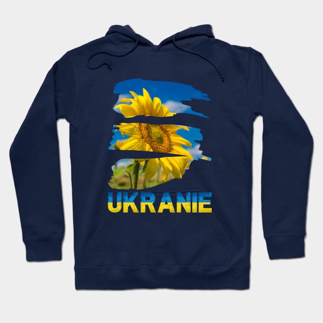 Ukraine sunflower Hoodie by Myartstor 